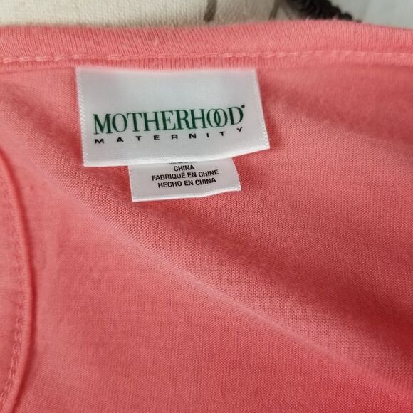 Motherhood Maternity Salmon & Gray Blouse Size XL - Picture 2 of 10